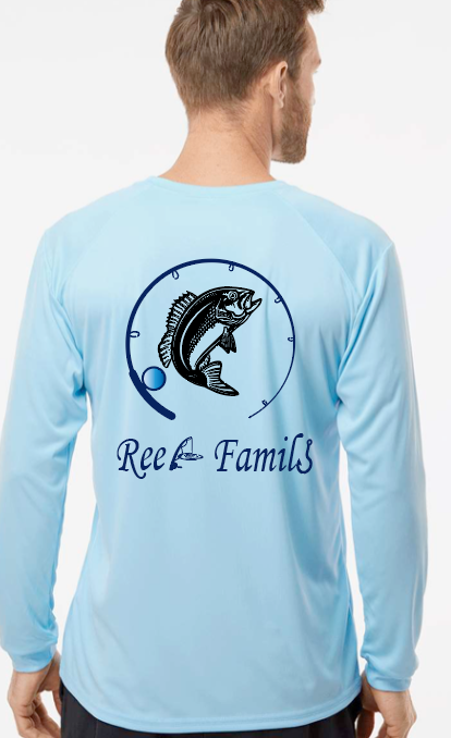 CUSTOM Fishing Long Sleeve Tee Shirts Dri fit with SPF Personalized