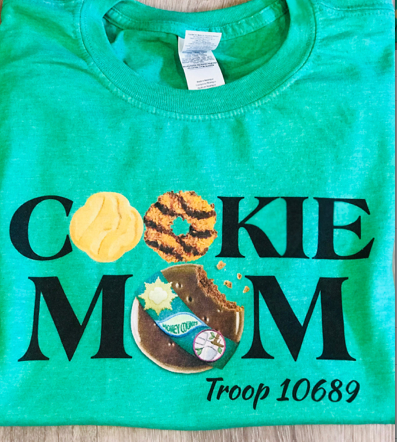 T-shirt Girl Scout Cookie Boss Cookie Mom Shirts Personalized Troop Name