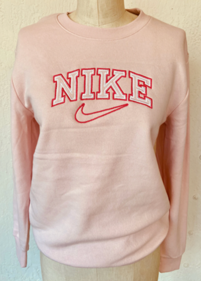 Pink nike sweatshirt discount vintage