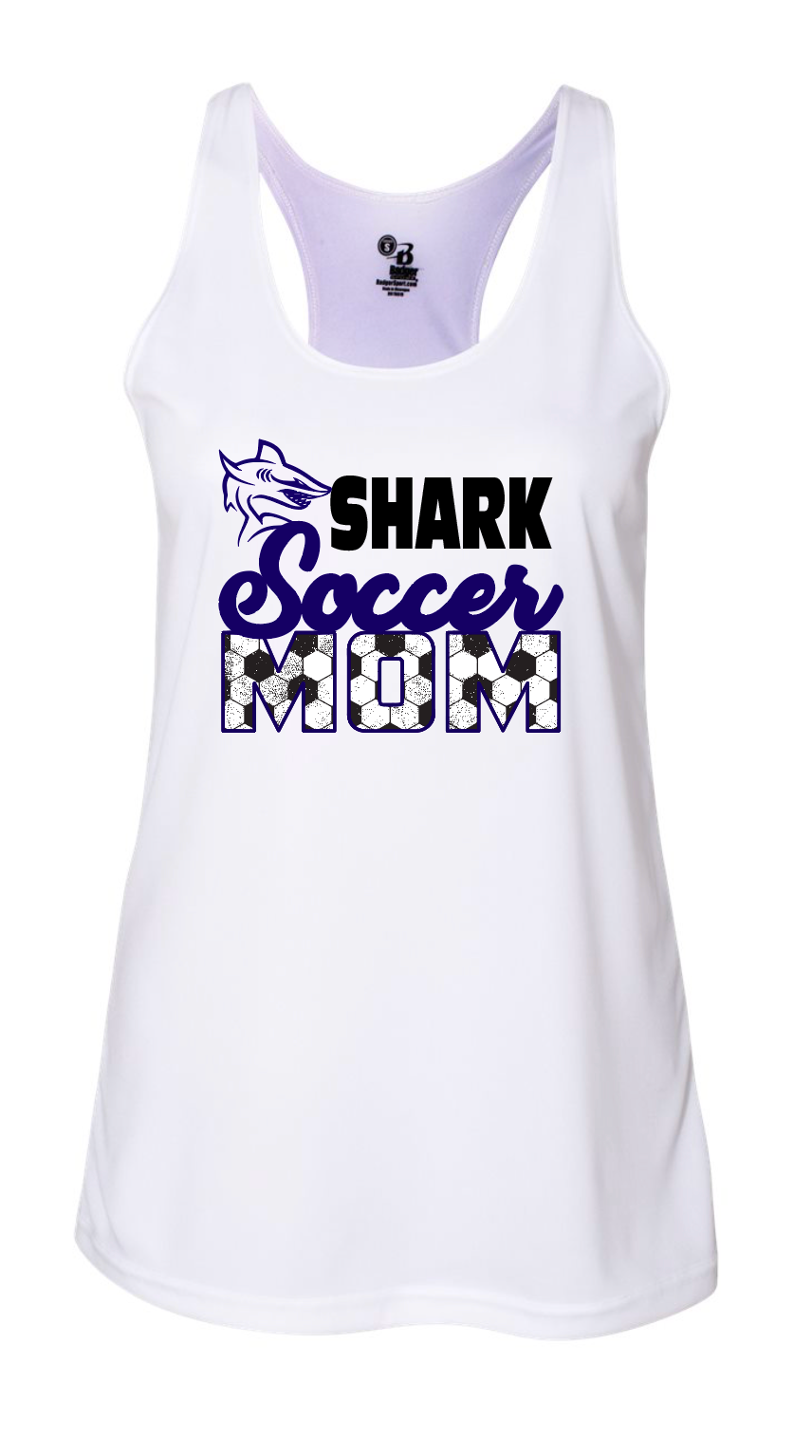 Shark Mom Dry Fit Racer Tank