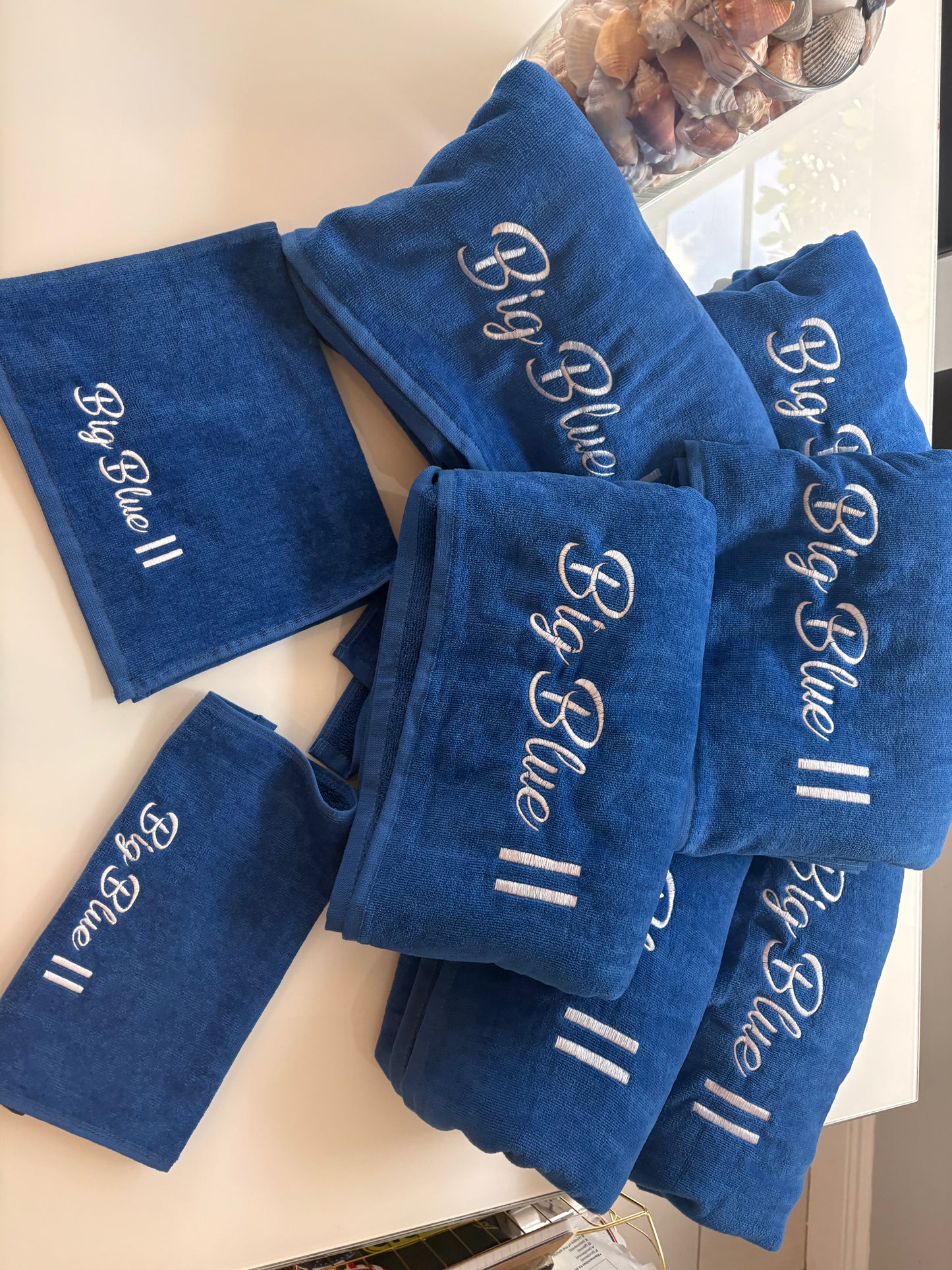 Terry Velour Towels Custom Embroidered