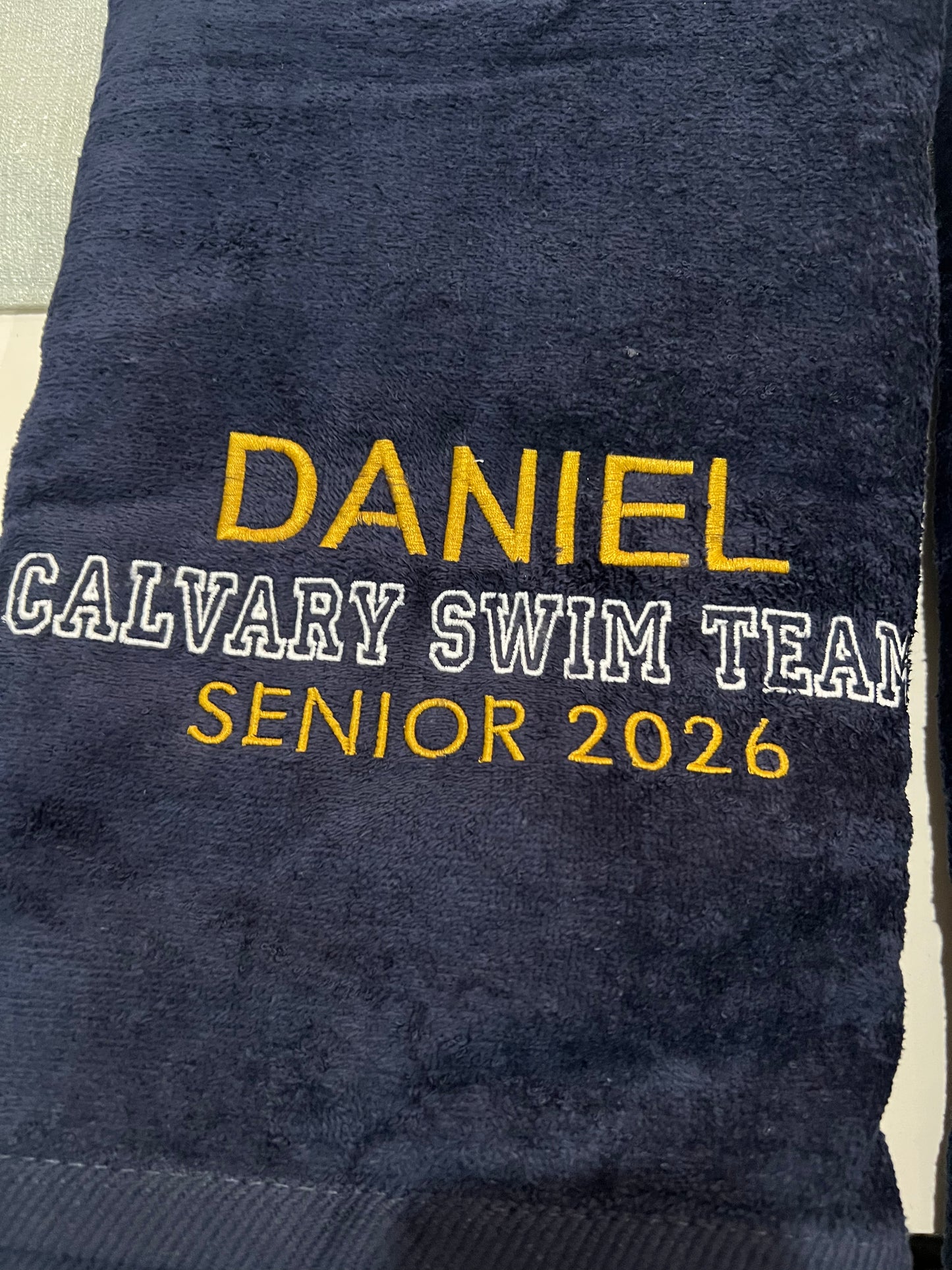 Terry Velour Towels Custom Embroidered
