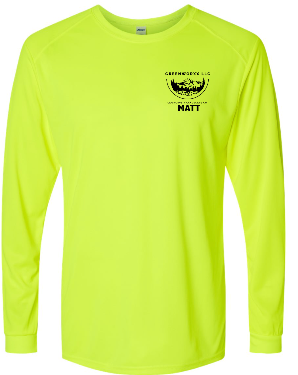 Customize dri fit long top sleeve shirts