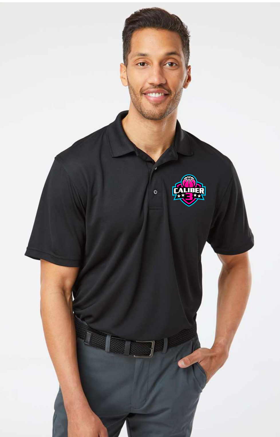 Custom embroidered dry fit polo
