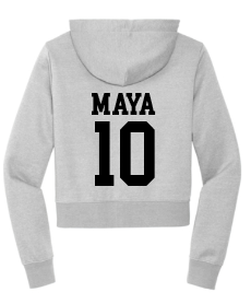 Shark Mom Modest Crop Zip Hoodie