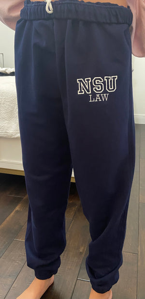 NSU LAW embroidered sweatpants