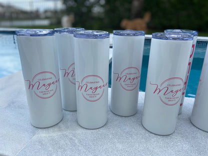 Tumbler Custom Group 20 OZ Stainless Steel Hot/Cold Metal Straw