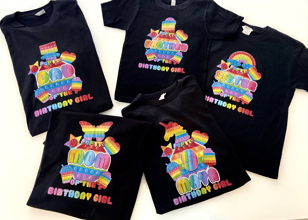 Pop it Birthday Family Shirts Buy one or for everyone