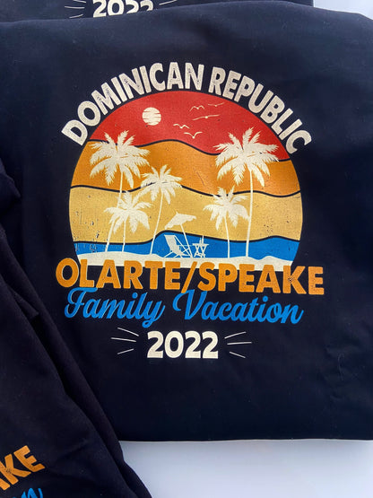 Family Vacation Group Shirts Customized