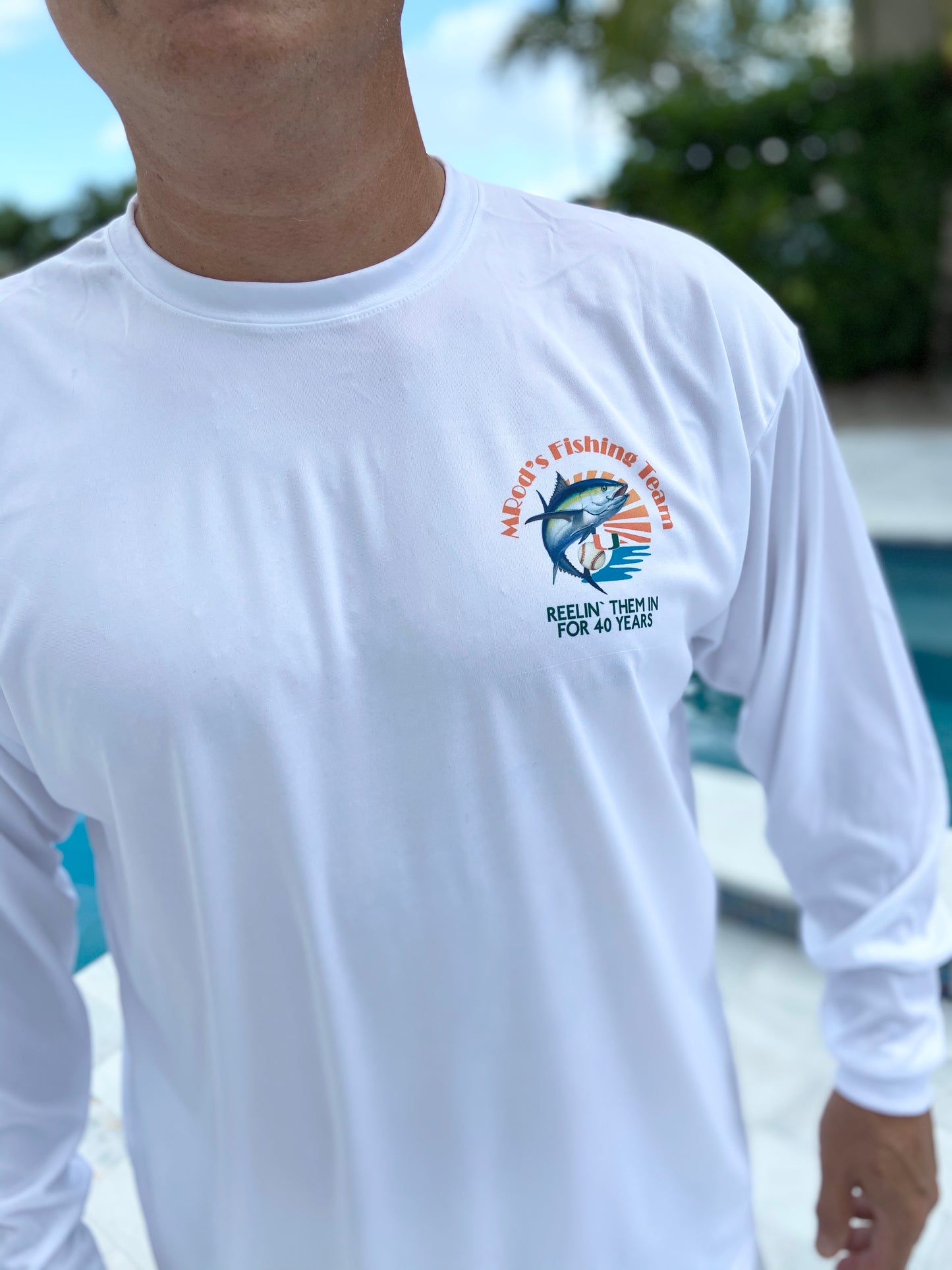 Fishing Long Sleeve Tee Shirts Dri fit with SPF Personalized