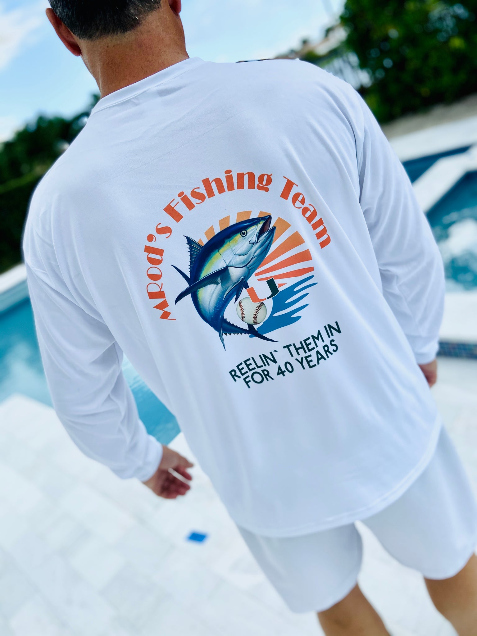 Custom made sublimated fishing jersey