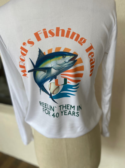 Fishing Long Sleeve Tee Shirts Dri fit with SPF Personalized