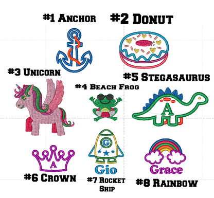 Towels Custom Embroidered Infant Toddler Hooded