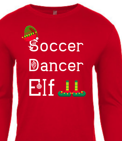 Holiday Elf Christmas Family Shirts Infant Toddler Youth Adult Customize Your Own