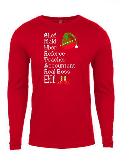 Holiday Elf Christmas Family Shirts Infant Toddler Youth Adult Customize Your Own
