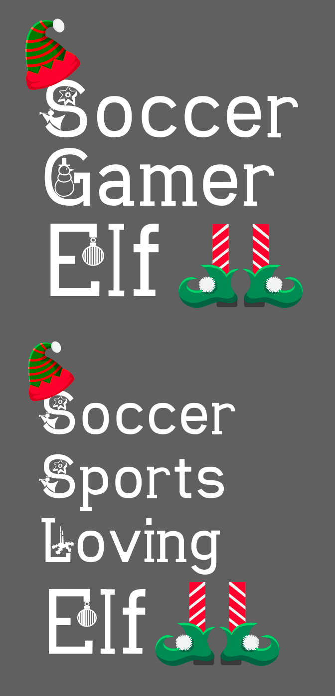 Holiday Elf Christmas Family Shirts Infant Toddler Youth Adult Customize Your Own