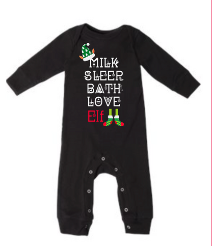 Holiday Elf Christmas Family Shirts Infant Toddler Youth Adult Customize Your Own