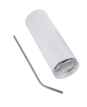 Tumbler Custom 20 OZ Stainless Steel Hot/Cold Metal Straw