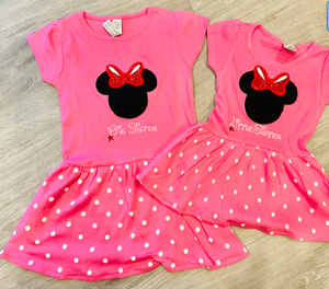 Disney Big And Little Sister Minnie Mouse Dresses