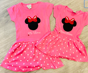 Disney Big And Little Sister Minnie Mouse Dresses