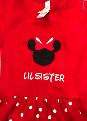 Disney Big And Little Sister Minnie Mouse Dresses