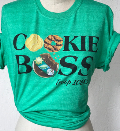 T-shirt Girl Scout Cookie Boss Cookie Mom Shirts Personalized Troop Name