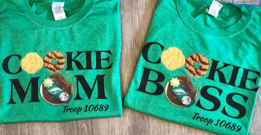 T-shirt Girl Scout Cookie Boss Cookie Mom Shirts Personalized Troop Name