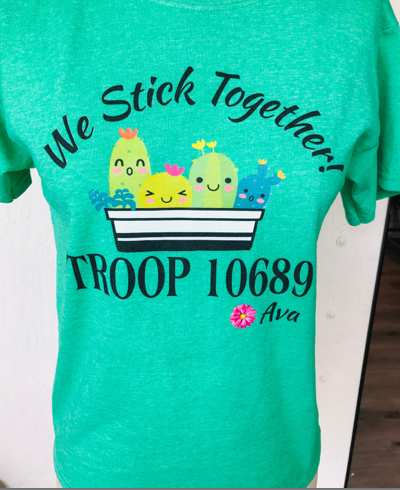 T-shirt Girl Scout Cookie Boss Cookie Mom Shirts Personalized Troop Name