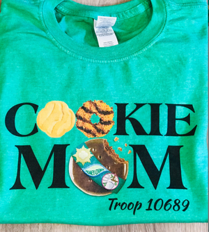 T-shirt Girl Scout Cookie Boss Cookie Mom Shirts Personalized Troop Name