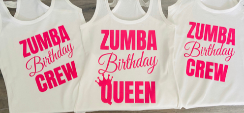 Zumba Birthday Tanks Crew Queen Birthday