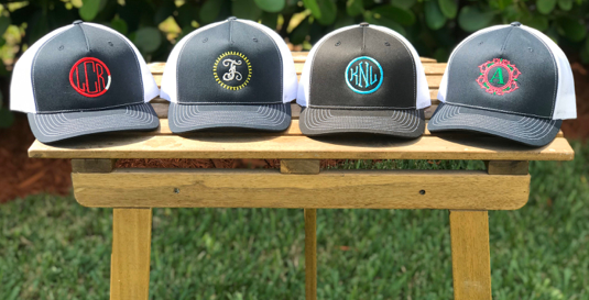 Hat Monogrammed
