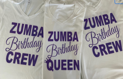 Zumba Birthday Tanks Crew Queen Birthday