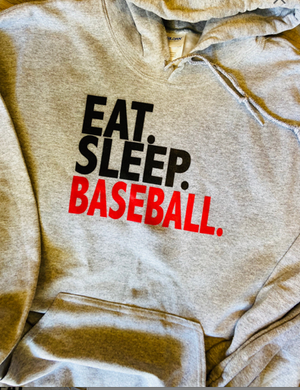 Hoodie Eat Sleep Baseball