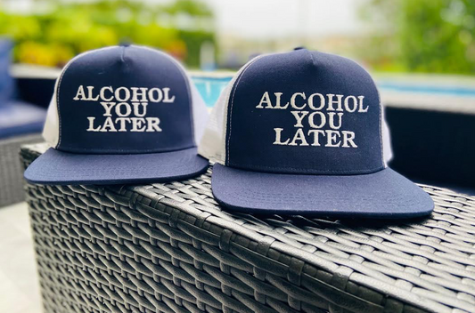 Hat Monogrammed Party "Alcohol You Later"
