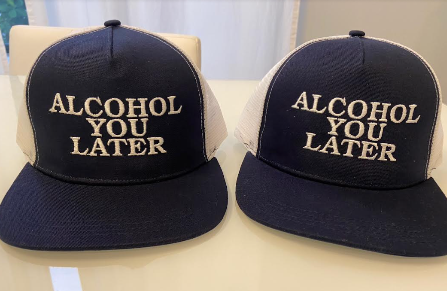 Hat Monogrammed Party "Alcohol You Later"
