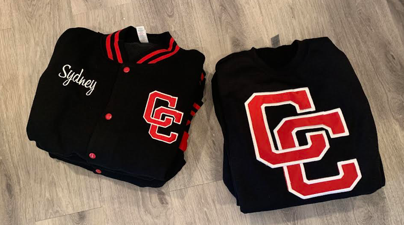 Sweatshirt Crew Neck Custom Embroidered School Logo/Patch