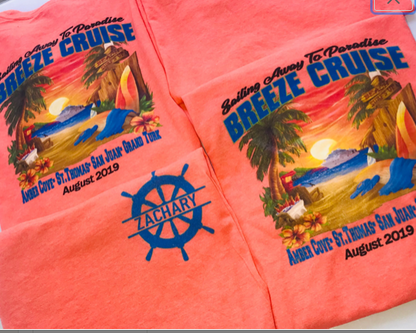Cruise Carnival Breeze Custom T-shirt or Tank