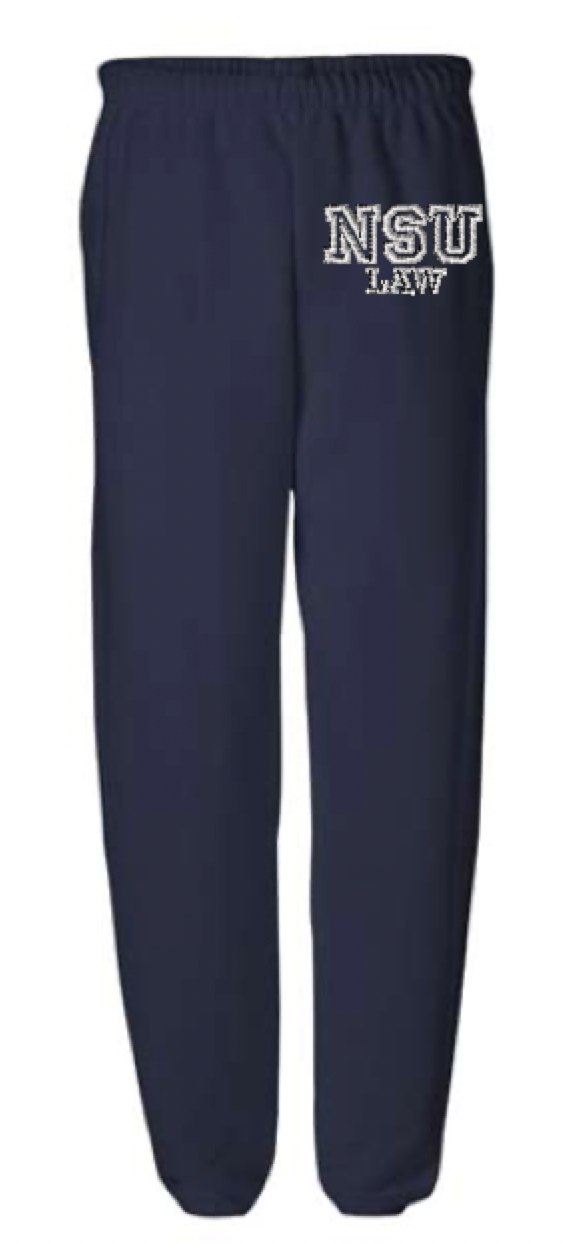 NSU LAW embroidered sweatpants