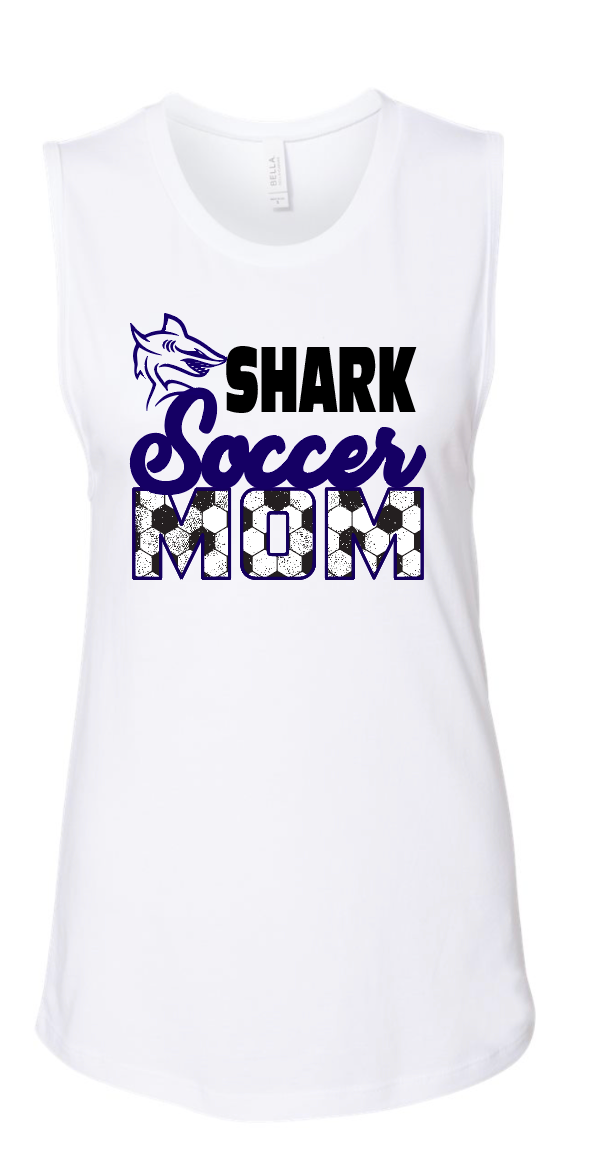 Shark Mom Muscle Tank