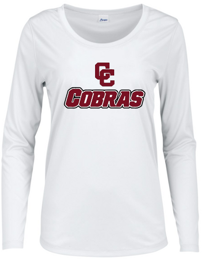 Cobras Womens Long Sleeve Dry Fit UPF50