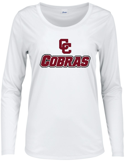 Cobras Womens Long Sleeve Dry Fit UPF50