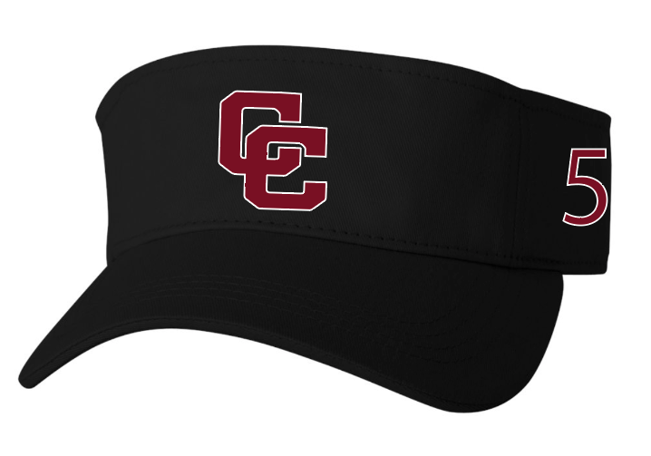 CC Visor with number on side FLEX FIT