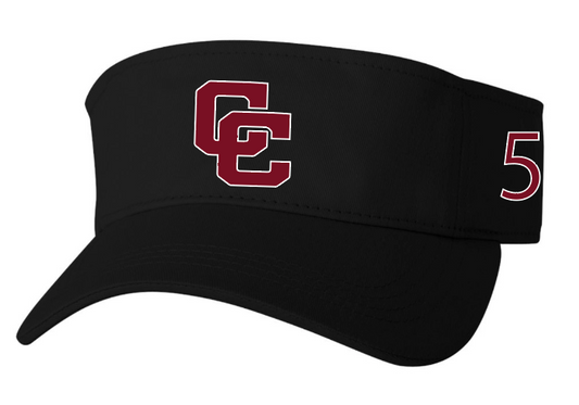 CC Visor with number on side FLEX FIT