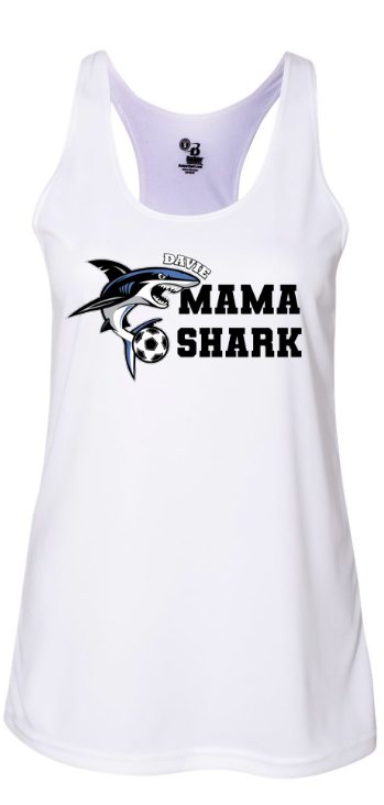 Shark Mom Dry Fit Racer Tank
