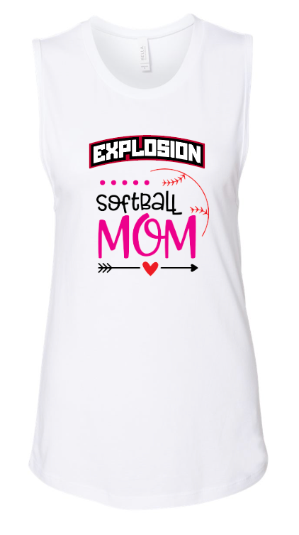 Weston Explosion Softball Mom Muscle Tank