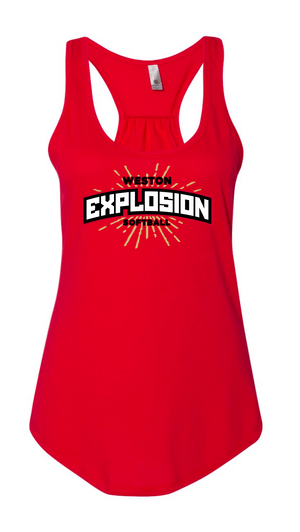Weston Explosion Racer Back Tank Womens Cotton