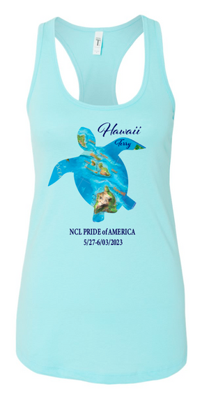 Cruise Hawaii Tanks and Tees Sea turtle design