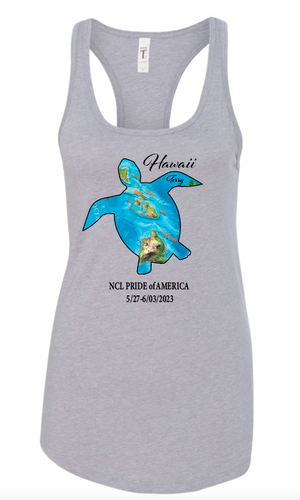 Cruise Hawaii Tanks and Tees Sea turtle design