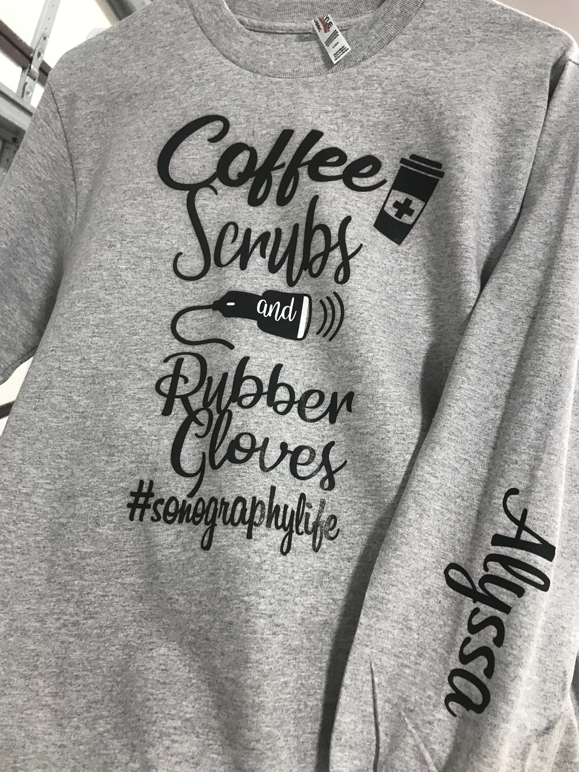 Name added to Long Sleeve Tee