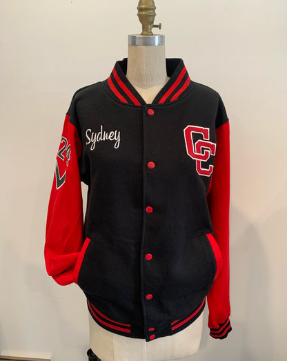 Jacket Letterman Embroidered School Custom/Personalized